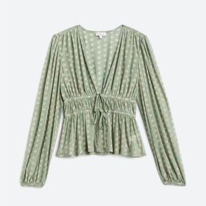 NWOT sheer AVLN blouse (S)